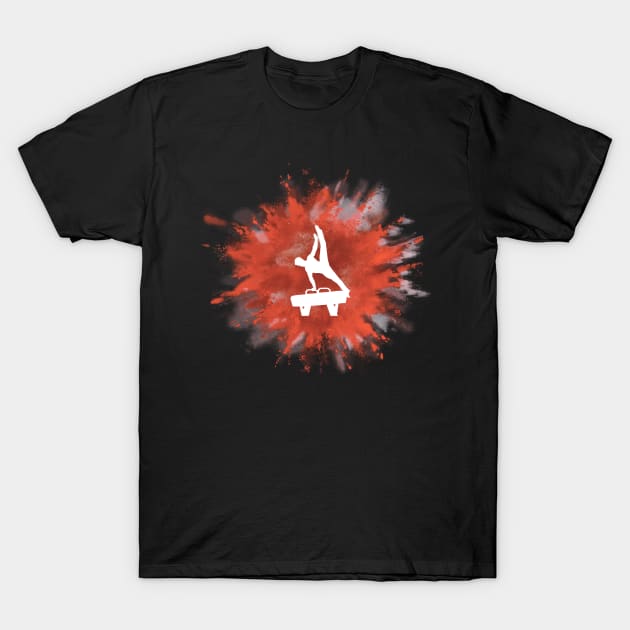 Mens Gymnastics Explosion T-Shirt by FlexiblePeople